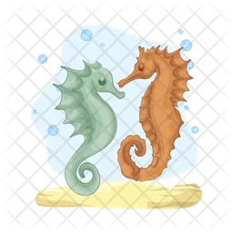 Seahorse pair  Icon