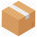 Sealed Cardboard Logistics Delivery Package Icon