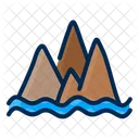 Seamount Underwater Mountain Oceanic Feature Symbol