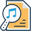 File Music Magnifier Icon
