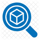 3 D Search Magnifying Glass Icon