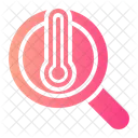 Search Temperature Thermometer Icon