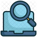 Search Finding Laptop Icon