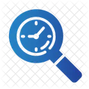 Search Time Clock Icon