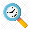 Search Time Clock Icon