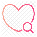 Search Dating App Heart Icon