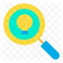 Searching Idea Find Idea Magnifier Glass Icon