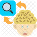 Search Brain Search Cognitive Recall Icon