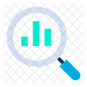 Search Graph Magnifying Glass Icon