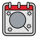 Search Magnifier Calendar Icon