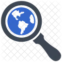 Globe Global Search Icon