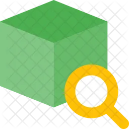 Search 3 D Cube  Icon