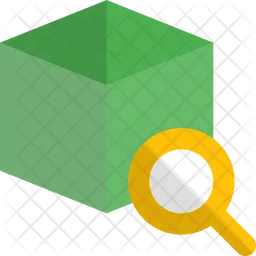 Search 3 D Cube  Icon