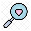Search Valentine Heart Icon