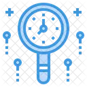 Search Magnifying Glass Time Icon