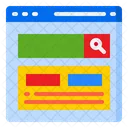 Website Webpage Search Icon