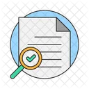 Search Document Checkmark Icon