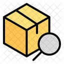 Search Logistic Cardboard Icon