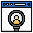 Search Profile Magnifying Glass People Icon