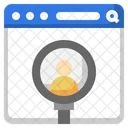 Search Profile Magnifying Glass People Icon