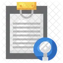 Search Magnifying Glass Document Icon