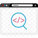 Search Code Programming Icon