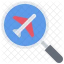 Search Magnifier Flight Icon