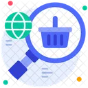 Search Worldwide Shopping Icon