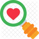Search Dating Heart Icon