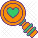 Search Dating Heart Icon