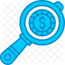 Search Dollar Finance Icon