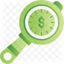Search Dollar Finance Icon