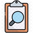 Clipboard Search Document Icon