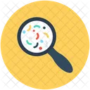 Search Bacteria Magnifying Icon