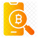 Search Cryptocurrency Bitcoin Icon
