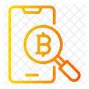 Search Cryptocurrency Bitcoin Icon