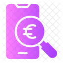 Search Euro Bitcoin Icon