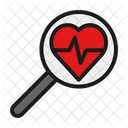 Search Heartbeat Heart Icon