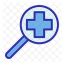 Search Magnifier Red Cross Icon