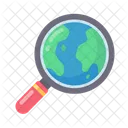 Search Globe Magnifying Icon