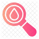 Search Blood Analysis Loupe Icon