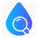 Search Loupe Water Drop Icon