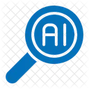 Search Loupe Artificial Intelligence Icon