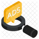 Search Ad Find Ad Ad Analysis Icon