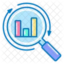 Analysis Analytics Magnifier Icône