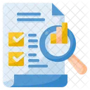 Statistics Report Analysis Icône
