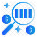 Money Search Analytic Icon