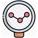Search Analytics Graph Analysis Icon
