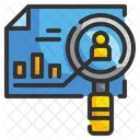 Search Analytics Research Statistics Icon