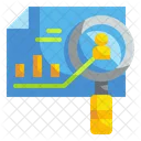 Search Analytics Research Statistics Icon